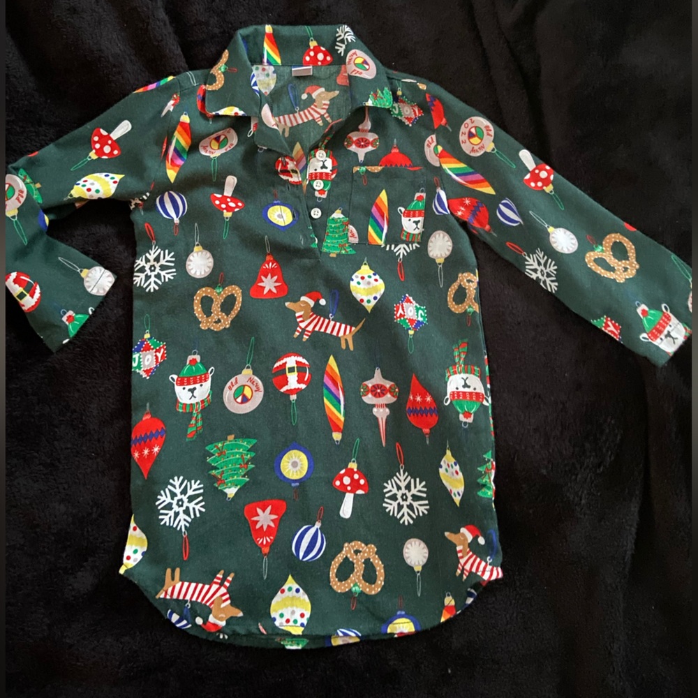 Christmas Toddlers Oldnavy Pajamas Tunic-dress 3T